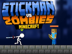 Spiel Stickman vs Zombies Minecraft