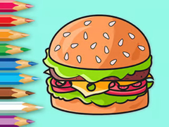 Spiel Coloring Book: Delicious Hamburger