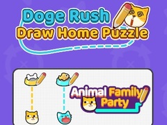 Spiel Doge Rush : Draw Home Puzzle