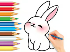 Spiel Coloring Book: Cute Rabbit