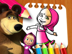 Spiel Masha & the Bear Coloring Book