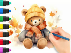 Spiel Coloring Book: Autumn Bear