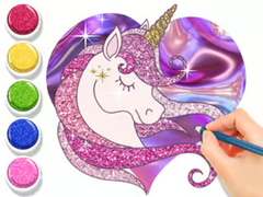 Spiel Coloring Book: Glowing Unicorn