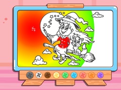 Spiel Coloring Book: Halloween Little Witch