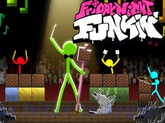 Spiel FNF Rush E : Animation vs. Minecraft