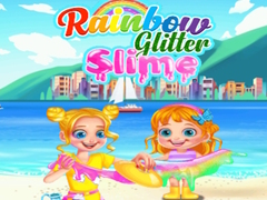 Spiel Rainbow Glitter Slime