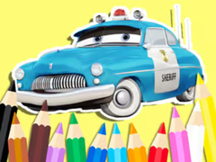 Spiel Coloring Book: Cars Sheriff