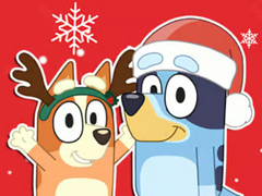 Spiel Jigsaw Puzzle: Bluey Christmas Gift