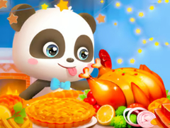 Spiel Jigsaw Puzzle: Little Panda Thanksgiving Feast