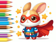 Spiel Coloring Book: Super Rabbit