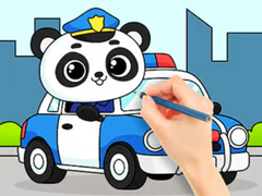 Spiel Coloring Book: Police Panda