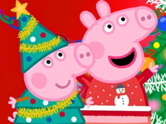 Spiel Jigsaw Puzzle: Peppa Pig Christmas Preparation