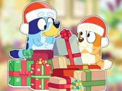 Spiel Jigsaw Puzzle: Bluey Christmas Unboxing