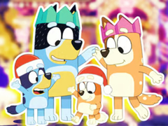 Spiel Jigsaw Puzzle: Bluey Family Xmas Eve