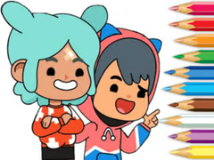 Spiel Coloring Book: Toca Boca Friends