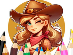 Spiel Coloring Book: Cowgirl