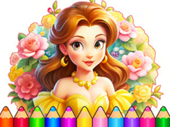 Spiel Coloring Book: Flower Dress Up