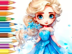 Spiel Coloring Book: Frozen Princess