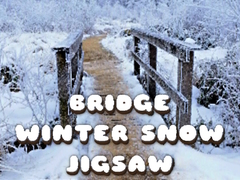 Spiel Bridge Winter Snow Jigsaw
