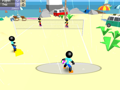Spiel Stickman Beach Volleyball