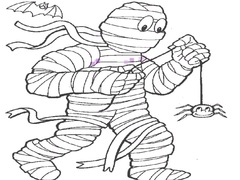 Spiel Mummy Coloring Book