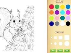 Spiel Christmas Animal Coloring Book for Kids