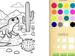 Spiel Desert Animals Coloring Book for Kids