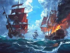 Spiel Pirate Ships: Build and Fight