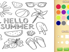 Spiel Hello Summer Coloring Book for Kids