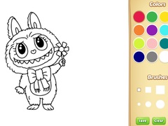 Spiel Labubu Doll Coloring Book for Kids