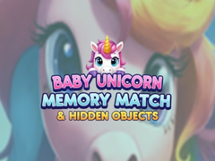 Spiel Baby Unicorn Memory Match & Hidden Objects