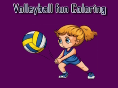 Spiel Volleyball Fun Coloring