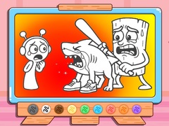 Spiel Coloring Book: Sprunki VS Tung Tung Sahur