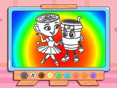 Spiel Coloring Book: Cappuccina Assassino Love Story