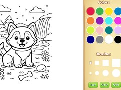 Spiel Dog Coloring Book
