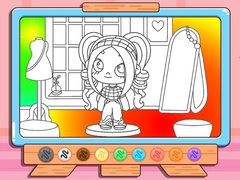 Spiel Coloring Book: Avatar Girl Dress Up Shopping