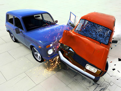 Spiel Beam Drive Car Crash Test Simulator