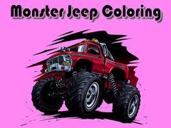 Spiel Monster Jeep Coloring