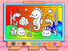 Spiel Coloring Book: Kawaii Sea Animals