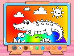 Spiel Coloring Book: Crocodile