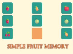 Spiel Simple Fruit Memory
