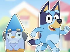 Spiel Jigsaw Puzzle: Bluey & Bingo Obstacle Course