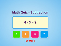 Spiel Math Quiz - Subtraction