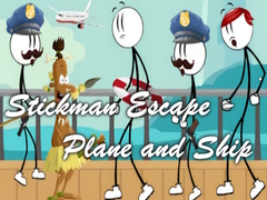 Spiel Stickman Escape - Plane and Ship