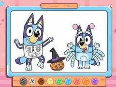 Spiel Coloring Book: Bluey Halloween Costume