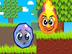 Spiel Fire Ball and Water Ball: Parkour Love Balls