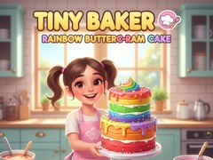 Spiel Tiny Baker: Rainbow Buttercream Cake