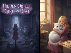 Spiel Hidden Object - Girl and Cat