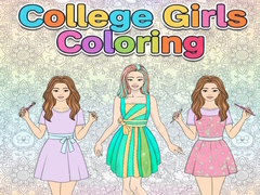 Spiel College Girls Coloring