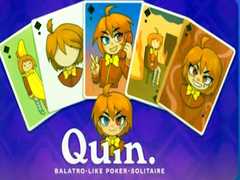Spiel Quin. Balatro-like poker-solitaire